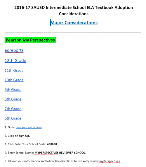 Links to Publisher Materials 